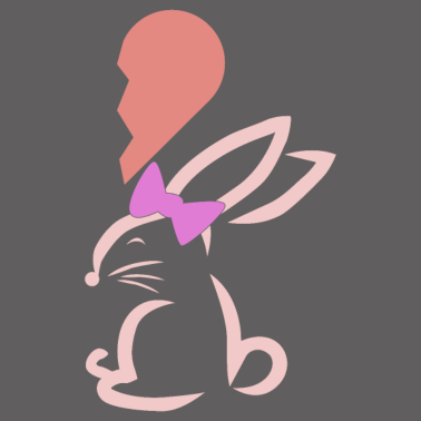 Motiv Valentinstag Partnerlook Hasen Hase T-Shirt