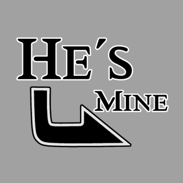 Motiv He´s mine black (part2) Geschenk love Partnerlook