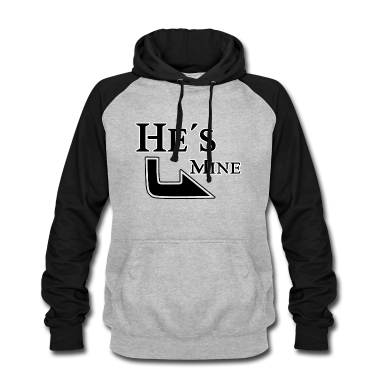 Partnerlook Hoodie - He´s mine black (part2) Geschenk love Partnerlook