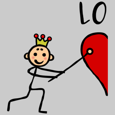 Motiv Paar Partnershirt Mann Prinz Herz Love