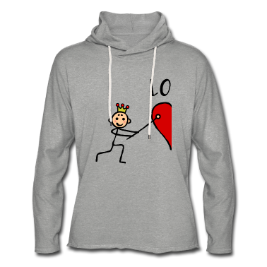 Partnerlook Hoodie - Paar Partnershirt Mann Prinz Herz Love