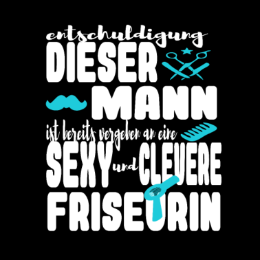 Motiv Friseurin Paar Partner Geschenk