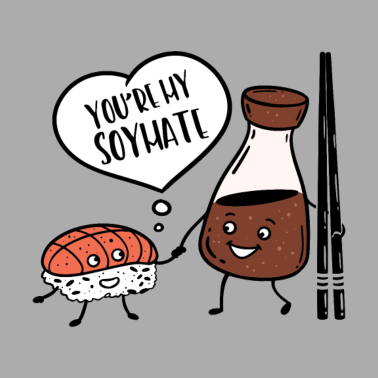 Motiv Japan Sushi Partner Your are my Soymate Geschenk