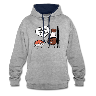 Partnerlook Hoodie - Japan Sushi Partner Your are my Soymate Geschenk