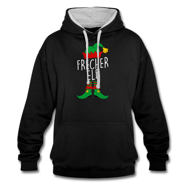 Partnerlook Hoodie - Frecher Elf Partnerlook Familien Weihnachten