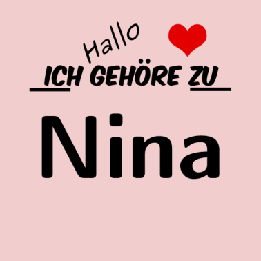 Motiv Partner Partnerlook Pärchen Motiv mit Namen Nina