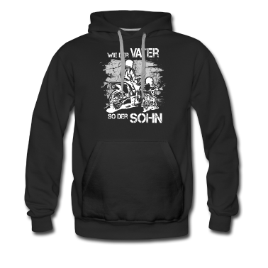 Partnerlook Hoodie - Wie Der Vater So Der Sohn Motocross Partnerlook