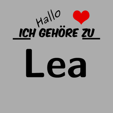 Motiv Partner Partnerlook Pärchen Motiv mit Namen Lea