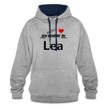 Partnerlook Hoodie - Partner Partnerlook Pärchen Motiv mit Namen Lea