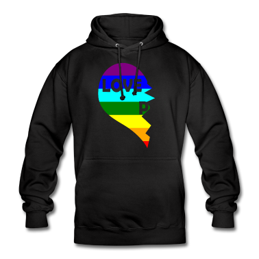 Partnerlook Hoodie - Partnerlook LGBT Herz linke Seite