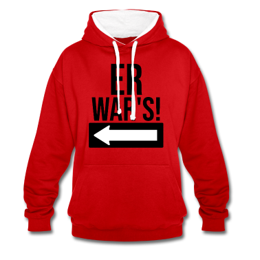 Partnerlook Hoodie - Er war's Partnerlook