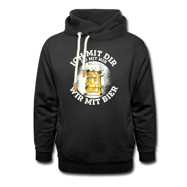 Partnerlook Hoodie - Ich mit dir du mit mir wir mit Bier Partnerlook