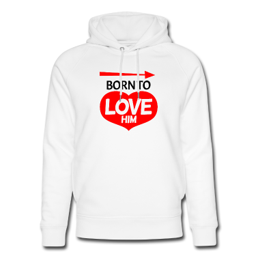 Partnerlook Hoodie - Geboren um ihn zu lieben - Partnerlook