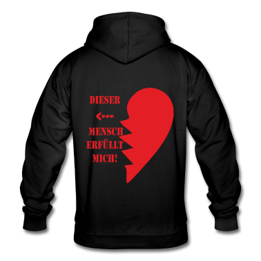 Partnerlook Hoodie - partnerlook liebe herz1
