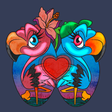 Motiv Flamingo Paar Partnerlook