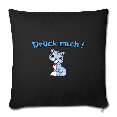 Partnerlook Kissenbezug - drück mich! hellblau Partnerlook