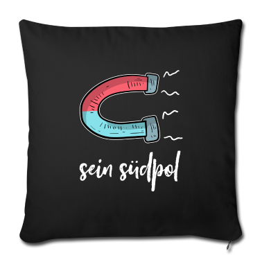 Partnerlook Kissenbezug - Sein Südpol | Magnet | Partnerlook | weiß