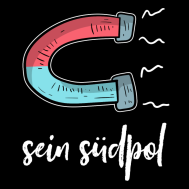 Motiv Sein Südpol | Magnet | Partnerlook | weiß