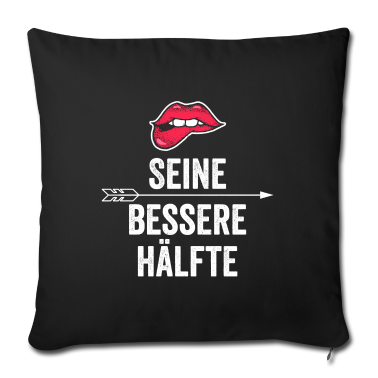 Partnerlook Kissenbezug - Bessere Hälfte | Mund | Partnerlook
