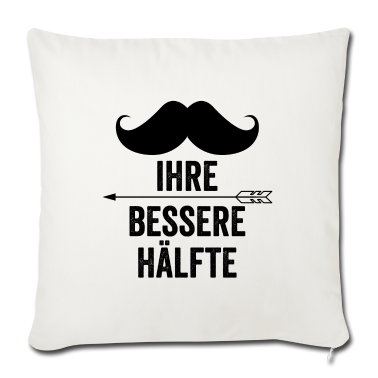 Partnerlook Kissenbezug - Bessere Hälfte | Bart | Partnerlook