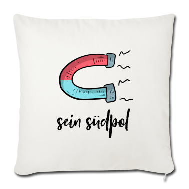Partnerlook Kissenbezug - Sein Südpol | Magnet | Partnerlook | schwarz