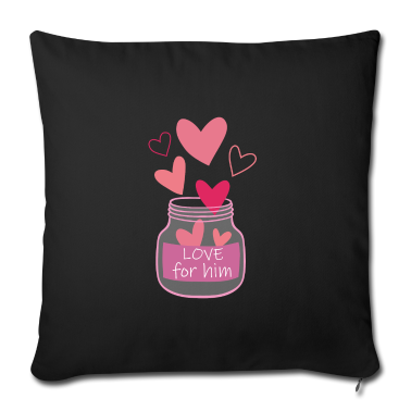 Partnerlook Kissenbezug - Liebe ihn Partnerlook Geschenk