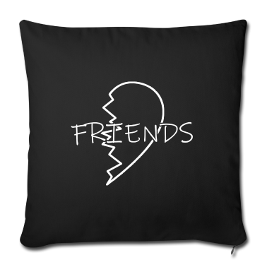 Partnerlook Kissenbezug - Best Friends Partnerlook Herz