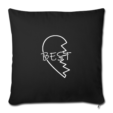 Partnerlook Kissenbezug - Best Friends Partnerlook Herz