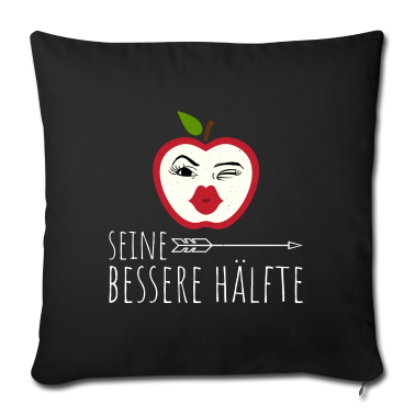 Partnerlook Kissenbezug - Bessere Hälfte | Apfel | Partnerlook