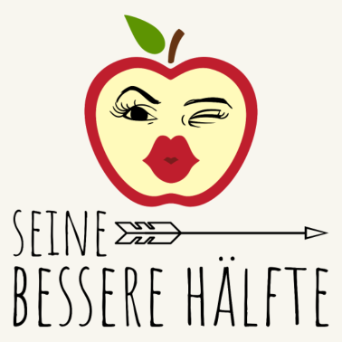 Motiv Bessere Hälfte | Apfel | Partnerlook