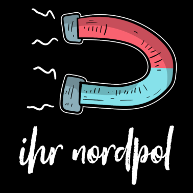 Motiv Ihr Nordpol | Magnet | Partnerlook | weiß