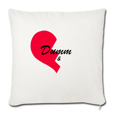 Partnerlook Kissenbezug - Dumm und Dümmer- Partnershirt. Partnerlook.