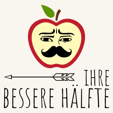 Motiv Bessere Hälfte | Apfel | Partnerlook