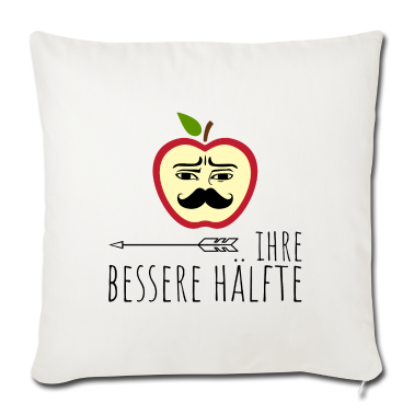 Partnerlook Kissenbezug - Bessere Hälfte | Apfel | Partnerlook