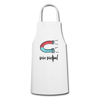 Partnerlook Schürze - Sein Südpol | Magnet | Partnerlook | schwarz