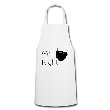 Partnerlook Schürze - Mr. Right Partnerlook Bart