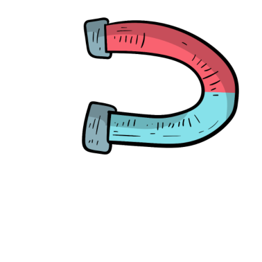 Motiv Ihr Nordpol | Magnet | Partnerlook | weiß