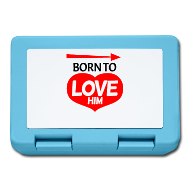 Partnerlook Brotdose - Geboren um ihn zu lieben - Partnerlook