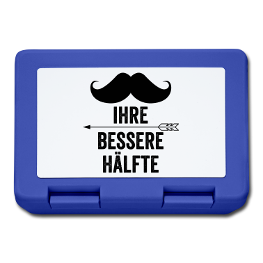 Partnerlook Brotdose - Bessere Hälfte | Bart | Partnerlook