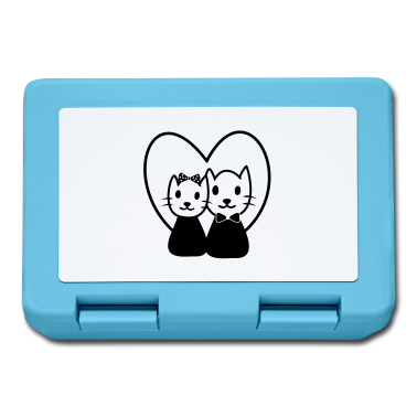 Partnerlook Brotdose - CAT IN LOVE Paare Partnerlook