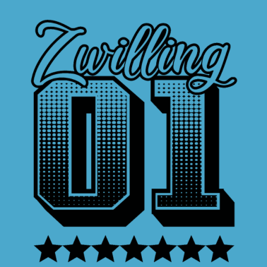 Motiv Zwillinge 1 und 2 Partnerlook Geschenk