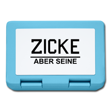 Partnerlook Brotdose - Zicke - Aber seine / Paarmotiv / Partnerlook