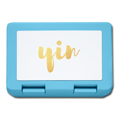 Partnerlook Brotdose - Yin (Yin und Yang) Gold Yoga Partnerlook