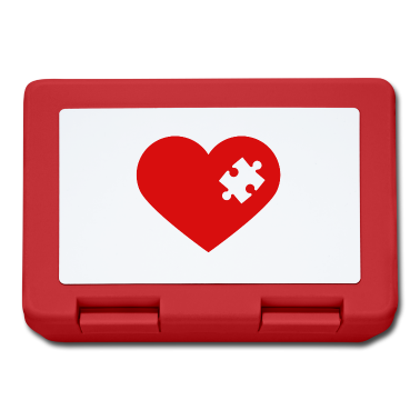 Partnerlook Brotdose - Partnerlook | Herz Puzzle Verliebt Liebe Pärchen