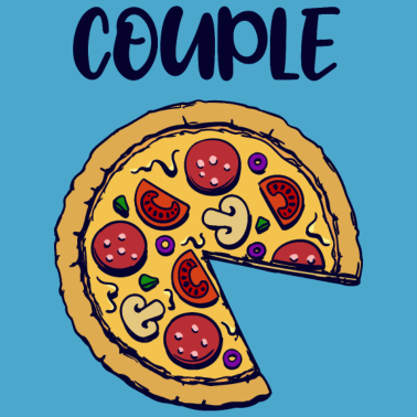 Motiv Partnerlook | Pizza Pärchen Paar Verliebt Lustig