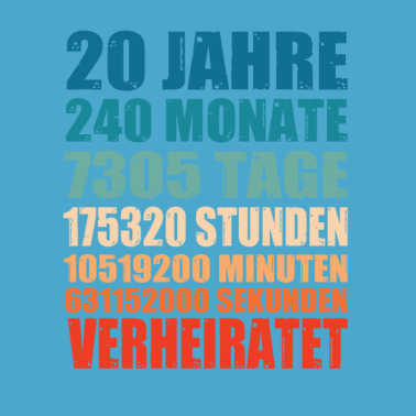 Motiv 20 Jahre Verheiratet Hochzeit Partnerlook Geschenk