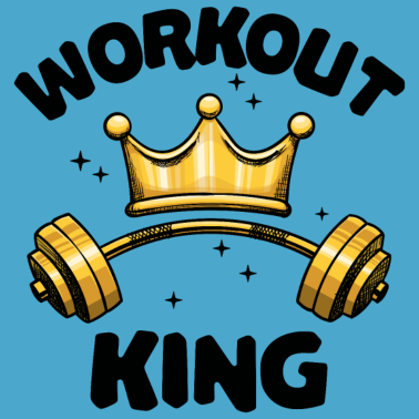 Motiv Partnerlook Workout König Fitnessstudio Hantel Gym