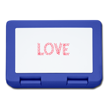 Partnerlook Brotdose - LOVE Paar Partner Herz Valentinstag Partnerlook