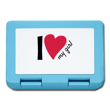 Partnerlook Brotdose - I love my girl partnershirt Partnerlook