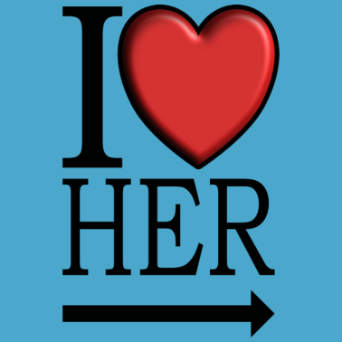 Motiv I love her I Partnerlook